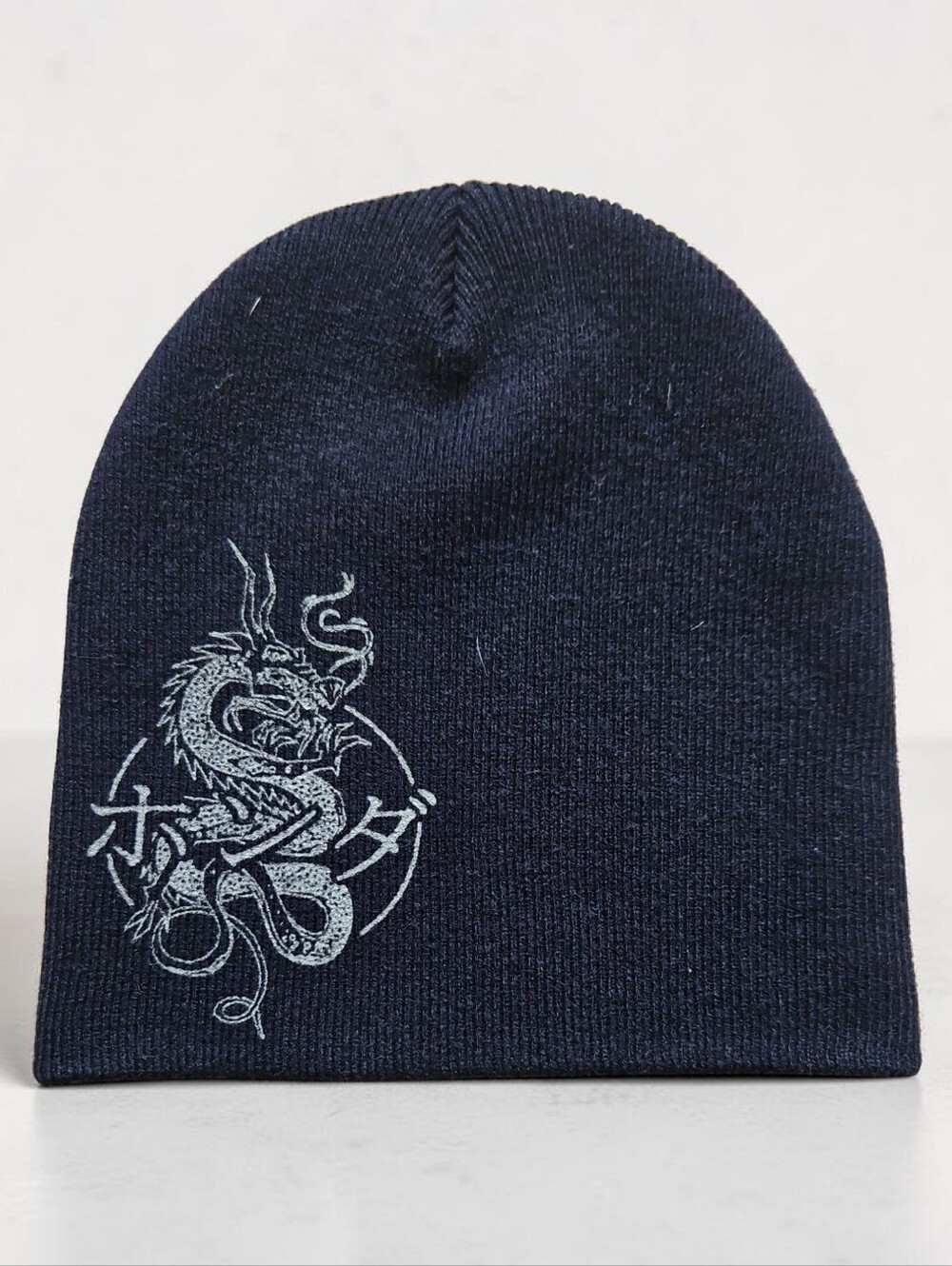 Honda Size OS Black Dragon Graphic Beanie Skull Cap